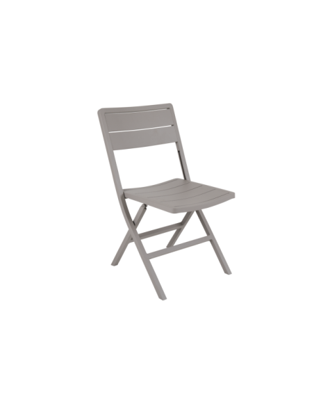 Silla de Comedor Plegable Exterior WILKIE, Aluminio Beige - Brafab