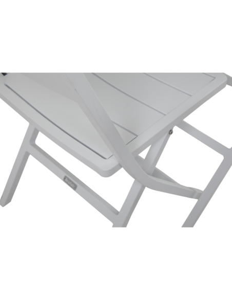 Silla de Comedor Plegable Exterior WILKIE, Aluminio Blanco - Brafab