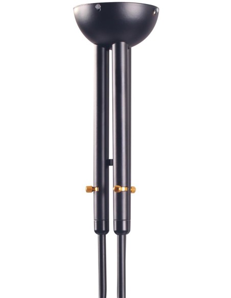 Lámpara Molle 3 Brazos Negro Inspiración, de Techo