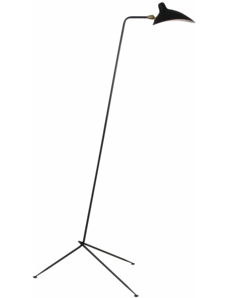 Lámpara de Pie ONE ARM MFL-1 Inspiración, Aluminio Negro. Vackart