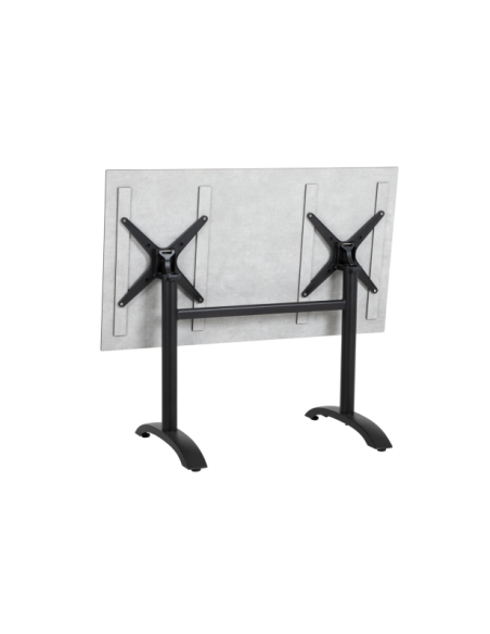 Base de Mesa Plegable Exterior AVILA 87x65 cm, Aluminio Negro - Brafab