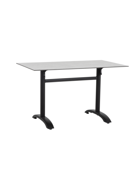 Base de Mesa Plegable Exterior AVILA 87x65 cm, Aluminio Negro - Brafab