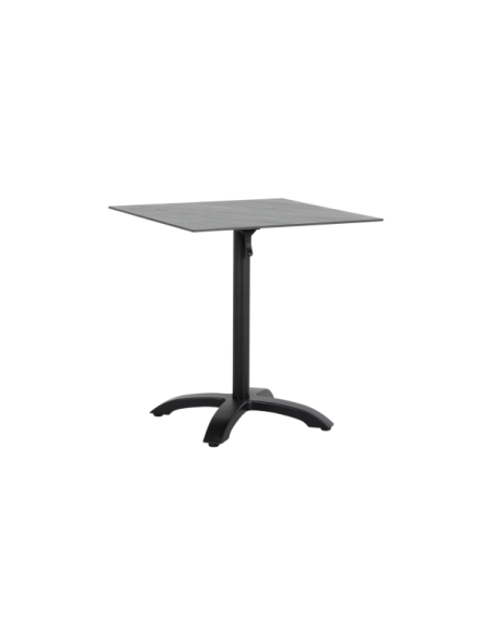 Base de Mesa Plegable Exterior AVILA 65x65 cm, Aluminio Negro - Brafab