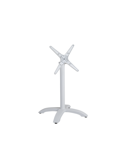 Base de Mesa Plegable Exterior AVILA 65x65 cm, Aluminio Blanco - Brafab