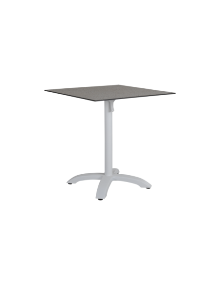 Base de Mesa Plegable Exterior AVILA 65x65 cm, Aluminio Blanco - Brafab
