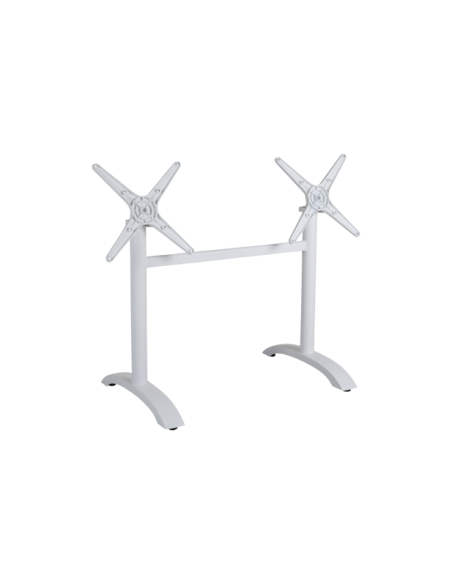 Base de Mesa Plegable Exterior AVILA 87x65 cm, Aluminio Blanco - Brafab