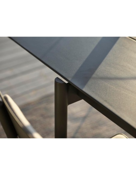 Mesa Exterior B45 250x90 cm de Comedor, Aluminio / Antracita - Brafab