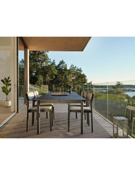 Mesa Exterior B45 250x90 cm de Comedor, Aluminio / Antracita - Brafab