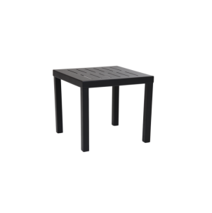 Mesa Auxiliar Exterior BELFORT 50x50 cm, Aluminio / Negro... 2