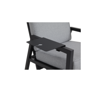 Mesa Bandeja Exterior BELFORT 30x23 cm, Aluminio / Negro... 2