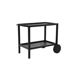 Carrito Exterior BELFORT 82x56 cm, Aluminio / Negro - Brafab