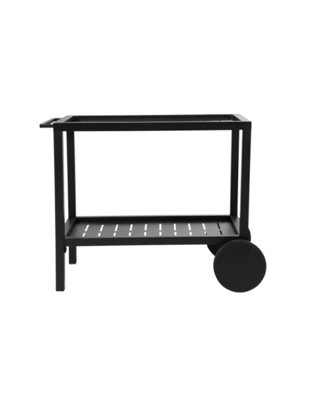 Carrito Exterior BELFORT 82x56 cm, Aluminio / Negro - Brafab