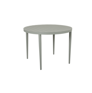 Mesa Exterior BIGBY Ø100 cm de Comedor, Aluminio / Verde...
