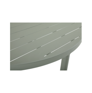 Mesa Exterior BIGBY Ø130 cm de Comedor, Aluminio / Verde... 2