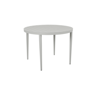Mesa Exterior BIGBY Ø100 cm de Comedor, Aluminio / Gris...