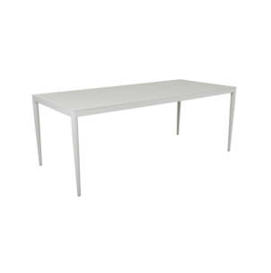 Mesa Exterior BIGBY 195x90 cm de Comedor, Aluminio / Gris...