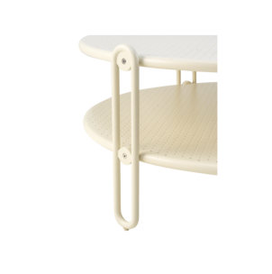 Mesa de Centro Exterior BLIXT Ø85 cm, Aluminio / Blanco... 2