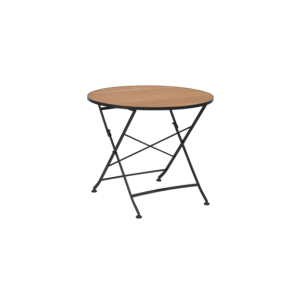 Mesa Plegable Exterior BREWER Ø85 cm de Comedor, Acero,...