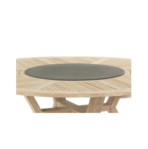 Bandeja Exterior CIRCUS Ø80 cm, Cristal / Negro - Brafab