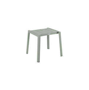 Mesa Auxiliar Exterior DELIA 45x40 cm, Aluminio / Verde...