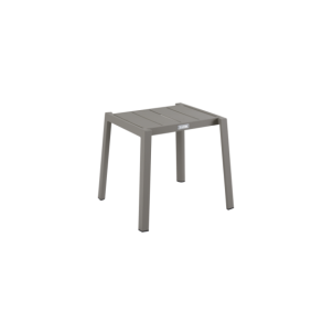 Mesa Auxiliar Exterior DELIA 45x40 cm, Aluminio / Caqui -...