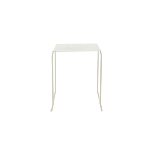 Mesa Bistró Exterior HARU 54x54 cm, Acero / Blanco Perla... 2