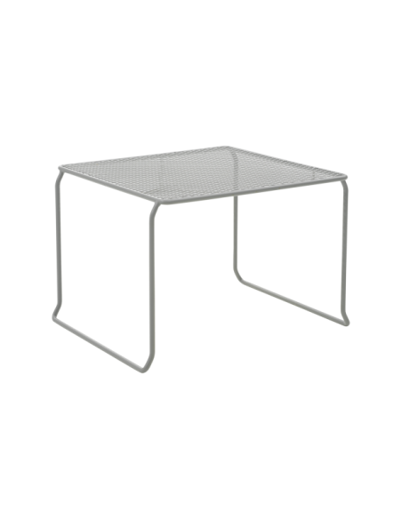 Mesa Auxiliar Exterior HARU 54x54 cm, Acero / Gris Pizarra - Brafab