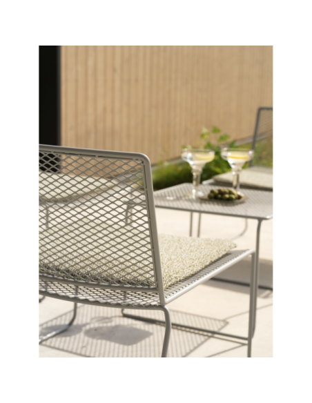 Mesa Auxiliar Exterior HARU 54x54 cm, Acero / Gris Pizarra - Brafab