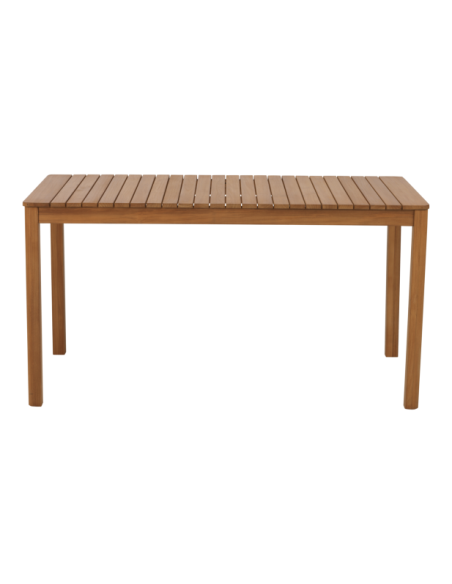 Mesa Exterior JOE 140x80 cm de Comedor, Madera de Teca FSC / Natural - Brafab