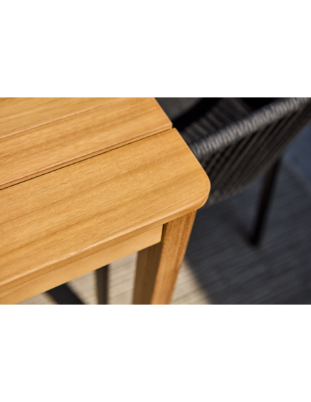 Mesa Exterior JOE 140x80 cm de Comedor, Madera de Teca FSC / Natural - Brafab