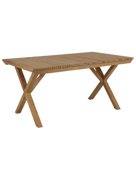 Mesa Exterior JULITA 150x90 cm de Comedor, Madera de Teca / Natural - Brafab