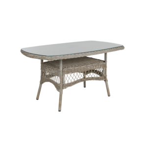 Mesa Exterior KAMOMILL 135x80 cm de Comedor, Ratán...