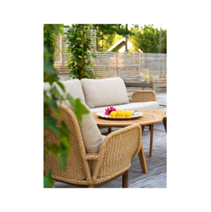 Mesa de Centro Exterior KASTOS Ø60 cm, Madera de Teca /... 2