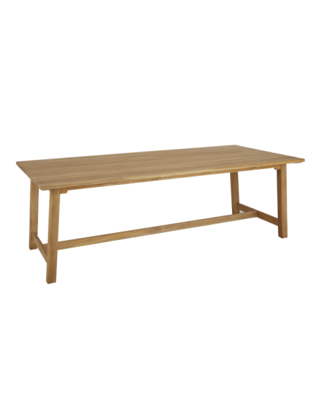 Mesa Exterior KEROS 220x100 cm de Comedor, Madera de Teca / Natural - Brafab