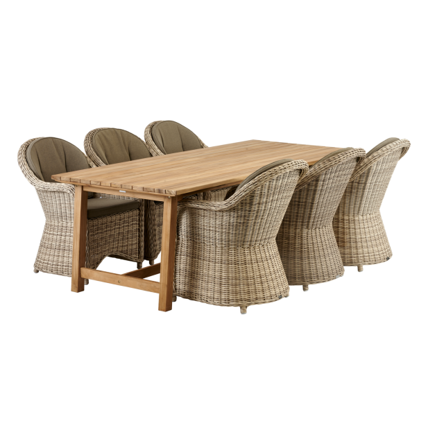 Mesa Exterior KEROS 220x100 cm de...