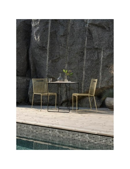 Tablero de Mesa Laminado 70x70 cm, Laminado HPL / Beige / Terrazo - Brafab