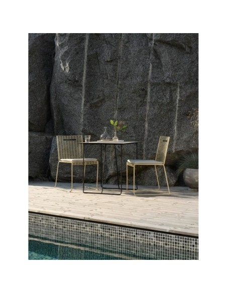 Tablero de Mesa Laminado 70x70 cm, Laminado HPL / Beige / Terrazo - Brafab