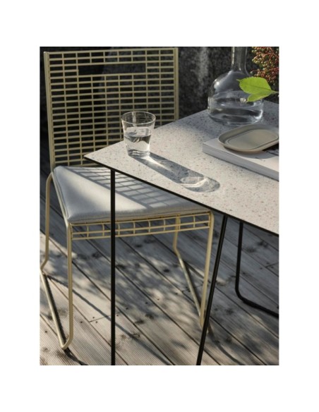 Tablero de Mesa Laminado 70x70 cm, Laminado HPL / Beige / Terrazo - Brafab