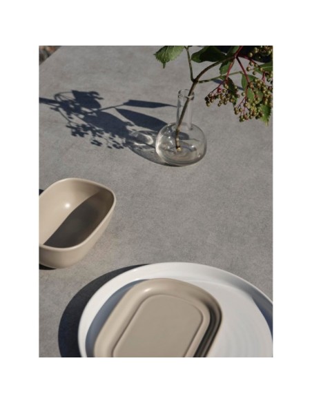 Tablero de Mesa Laminado 125x70 cm, Laminado HPL / Gris - Brafab