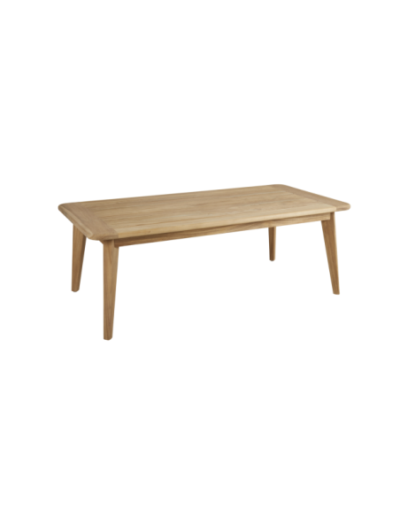 Mesa de Centro Exterior LILJA 140x70 cm, Madera de Teca / Natural - Brafab
