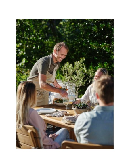 Mesa Exterior LILJA 240x100 cm de Comedor, Madera de Teca / Natural - Brafab