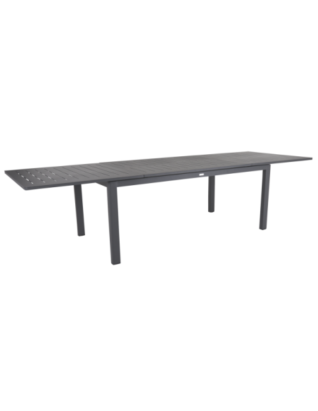 Mesa Extensible Exterior LOMMA 194/312x100 cm de Comedor, Aluminio Antracita - Brafab