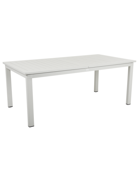 Mesa Extensible Exterior LOMMA 194/312x100 cm de Comedor, Aluminio Gris Claro - Brafab