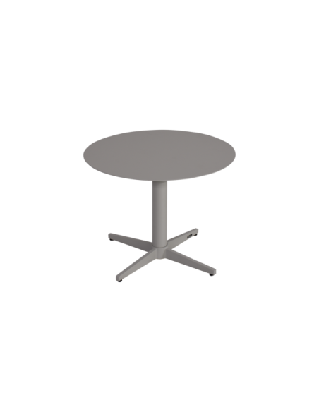 Mesa de Centro Exterior MILL Ø60 cm, Aluminio / Caqui - Brafab