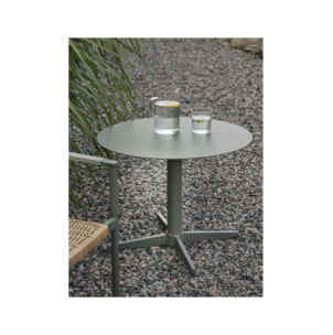 Mesa de Centro Exterior MILL Ø75 cm, Aluminio / Verde... 2