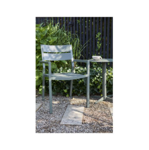 Mesa Auxiliar Exterior MILL Ø50 cm, Aluminio / Verde... 2