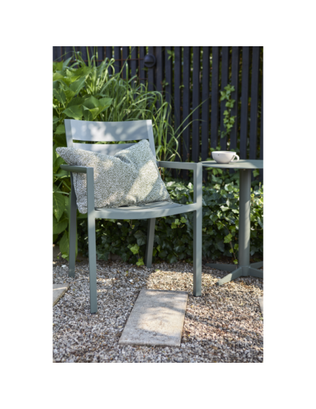 Mesa Auxiliar Exterior MILL Ø50 cm, Aluminio / Verde Nórdico - Brafab