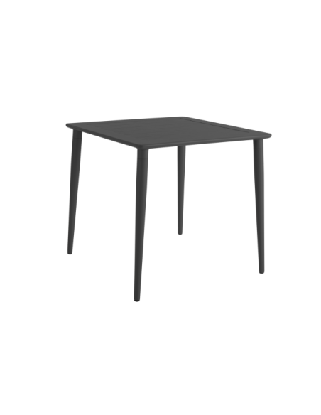 Mesa Exterior NIMES 78x78 cm de Comedor, Aluminio / Antracita - Brafab