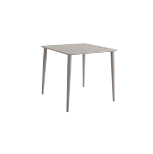 Mesa Exterior NIMES 78x78 cm de Comedor, Aluminio / Caqui...