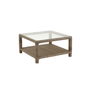 Mesa de Centro Exterior NINJA 90x90 cm, Ratán sintético,...